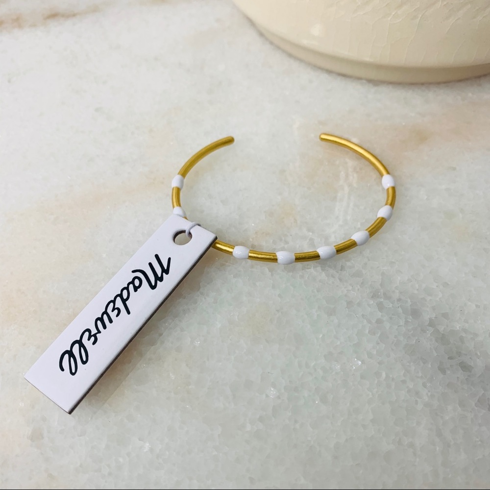 NEW MADEWELL Enamel Cuff Bracelet - Picture 2 of 3